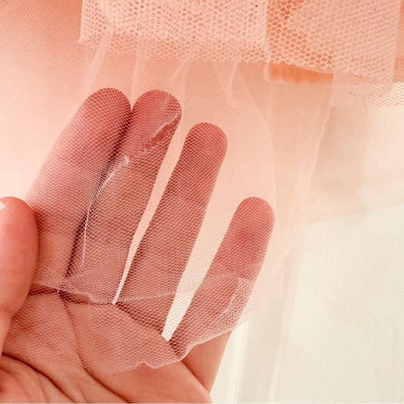 Blueberi Boulevard Pastel Pink Layered Tulle Jeweled Sleeveless Formal Dress 3T - Picture 5 of 9